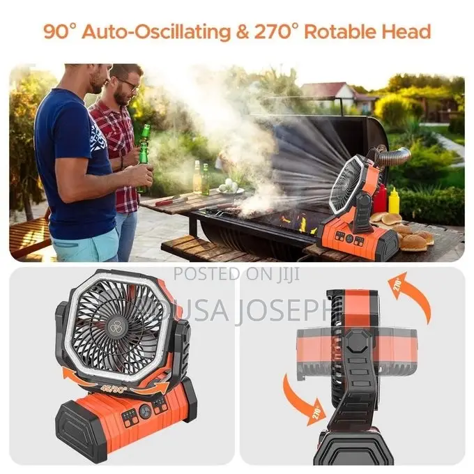 Chargeable Fan,Light and Power Bank