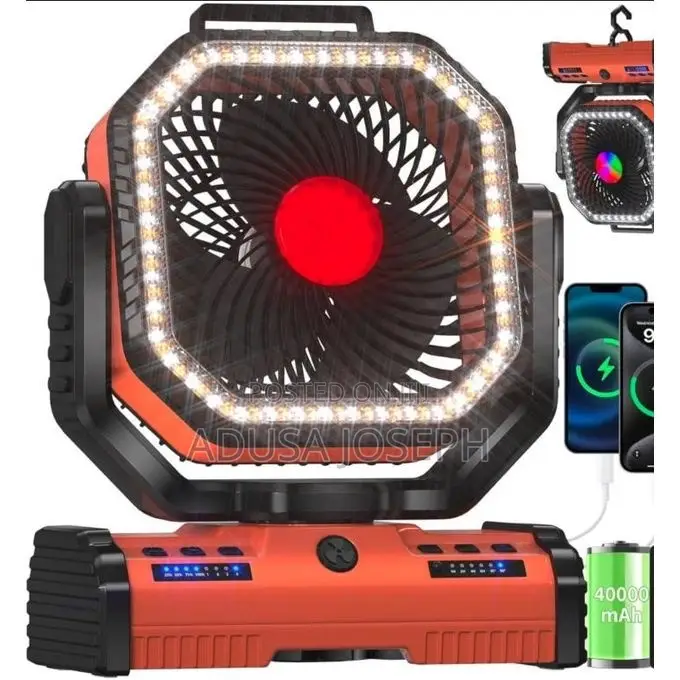 Chargeable Fan,Light and Power Bank