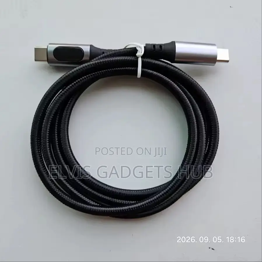Type C to Type C Cable 100W PD Fast Charging USB C- C Display Cable