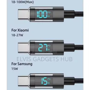 Type C to Type C Cable 100W PD Fast Charging USB C- C Display Cable