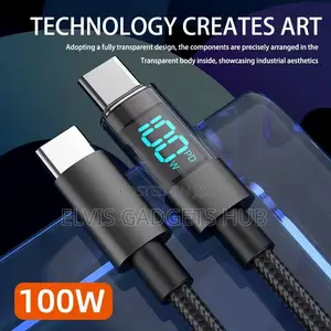 Type C to Type C Cable 100W PD Fast Charging USB C- C Display Cable