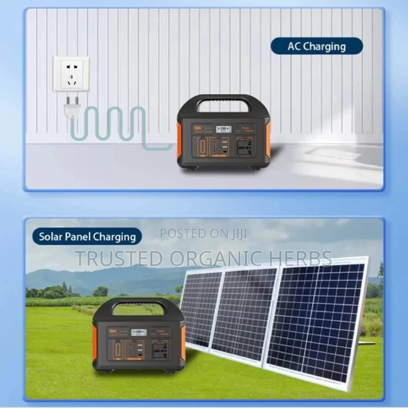 Portable Power Station With Solar Panel ( High Quality)