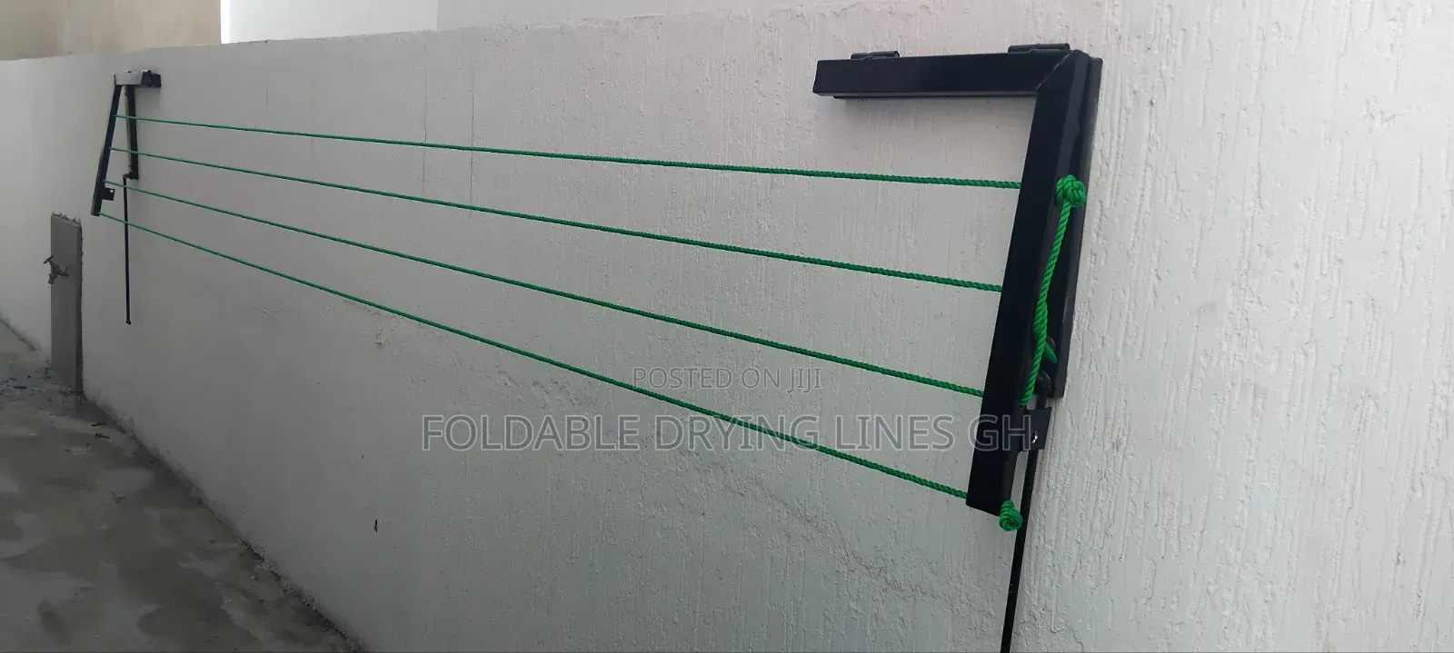4 Ropes 2 Support Extended Arm Drying Line
