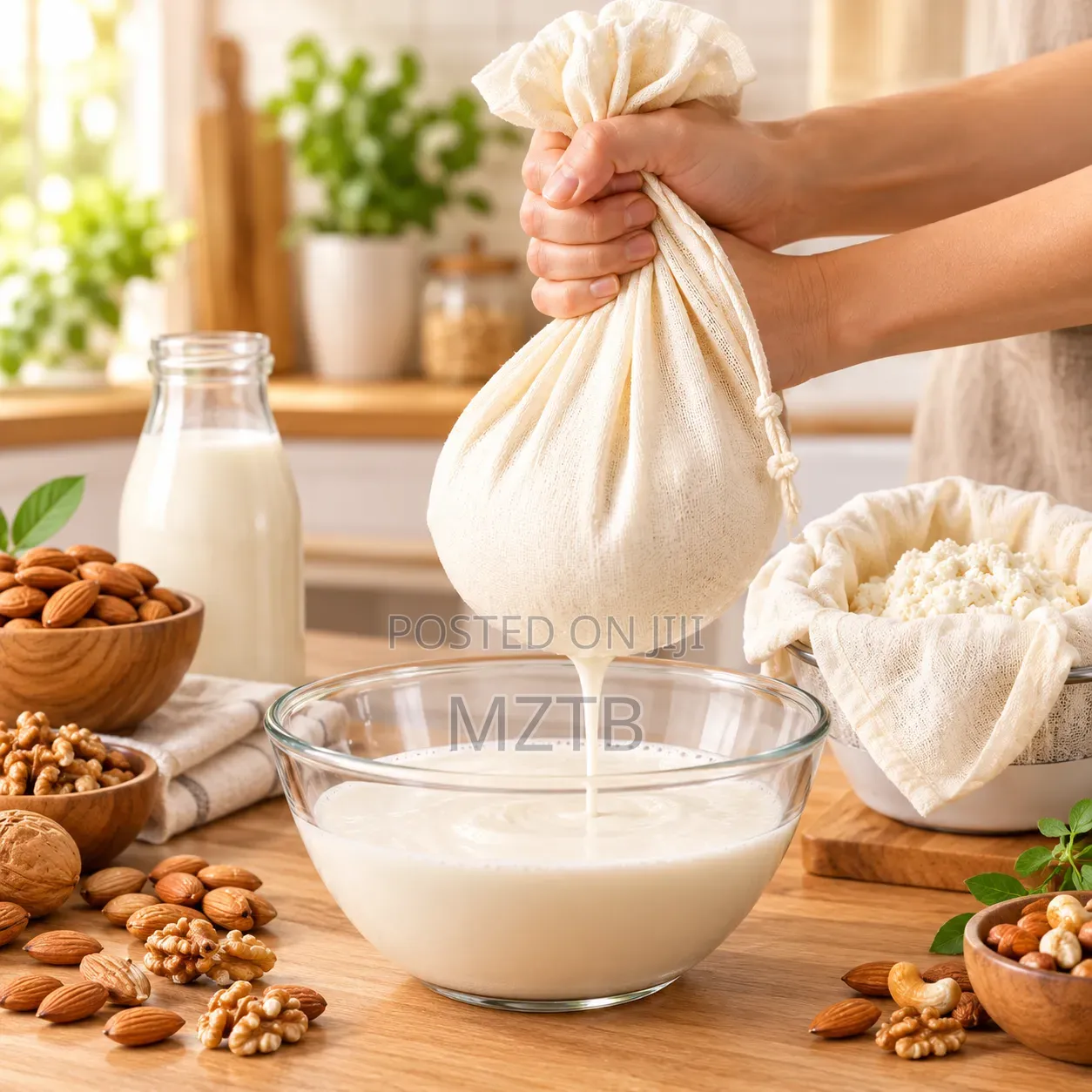 Reusable Cotton Juice Strainer Bag