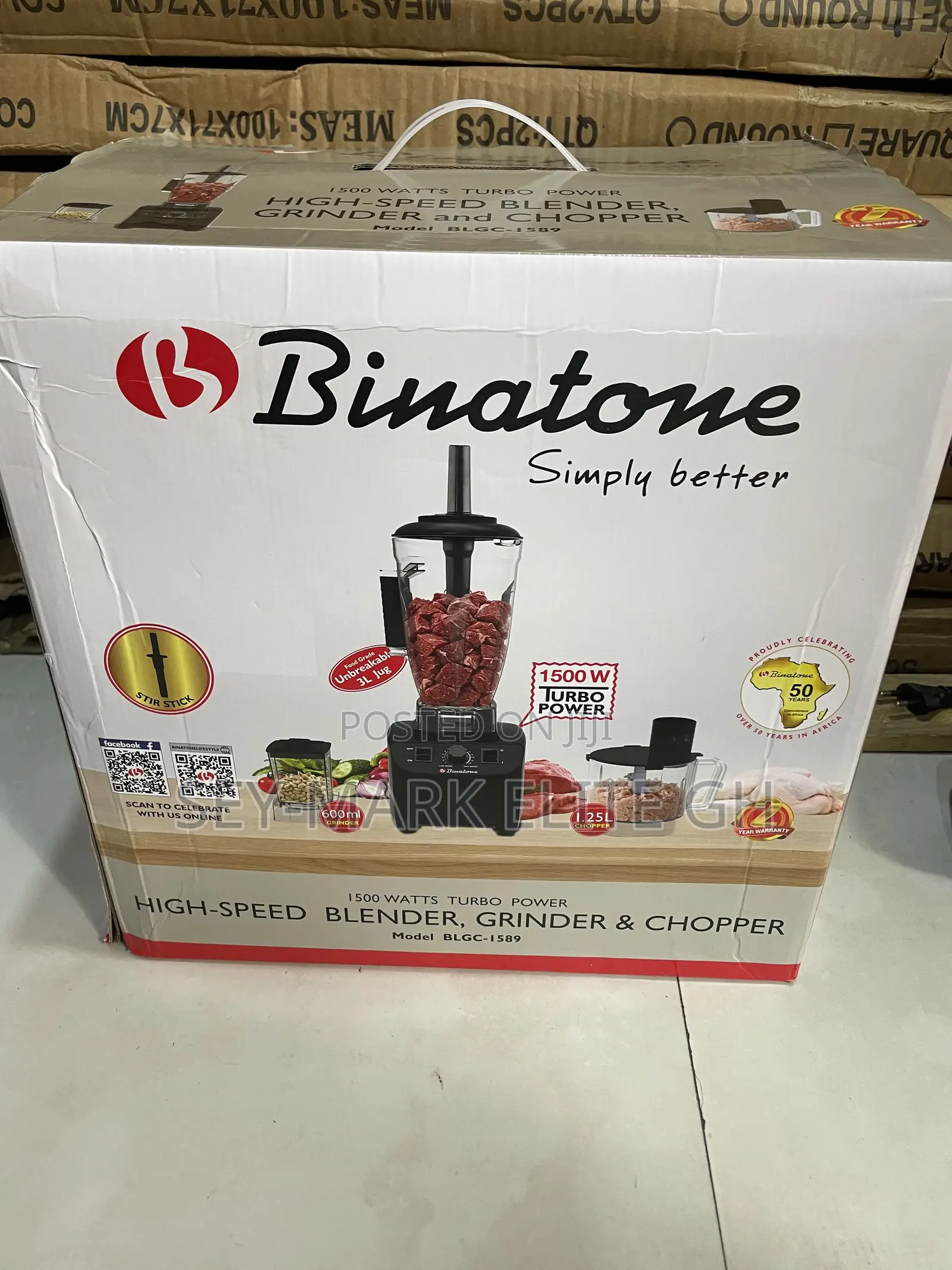 Binatone High Speed 3 In1 ( Blender,Chopper Grinder)