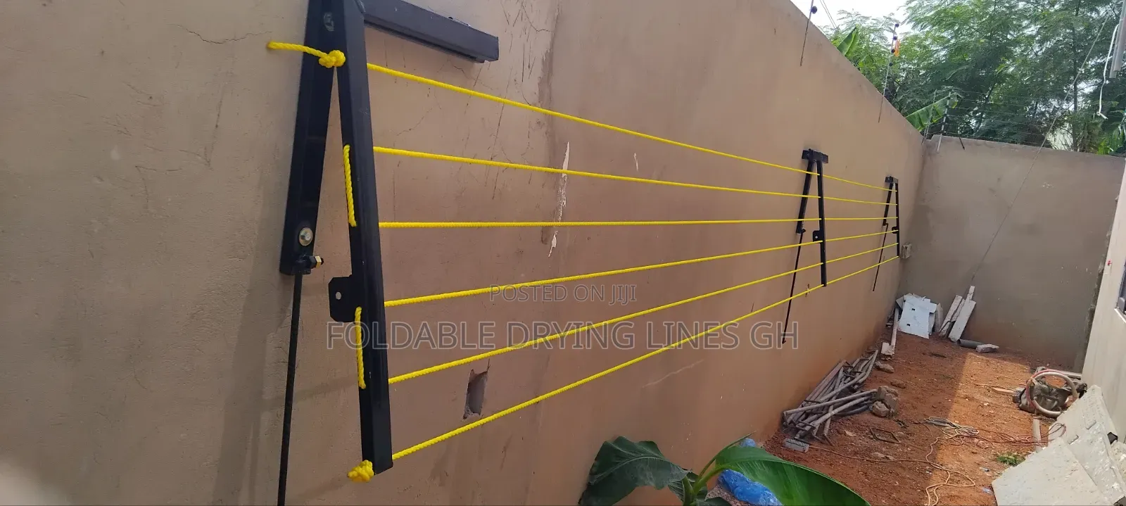 6 Ropes 3 Support Extended Arm Foldable Drying Line