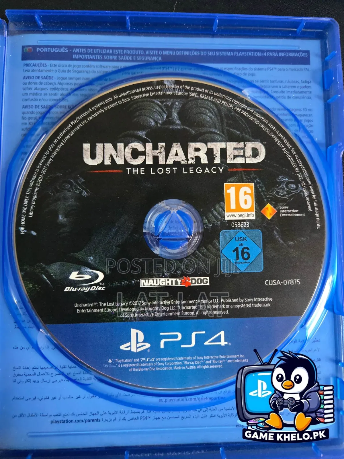 Uncharted 5 Lost Legacy PS4 Disc