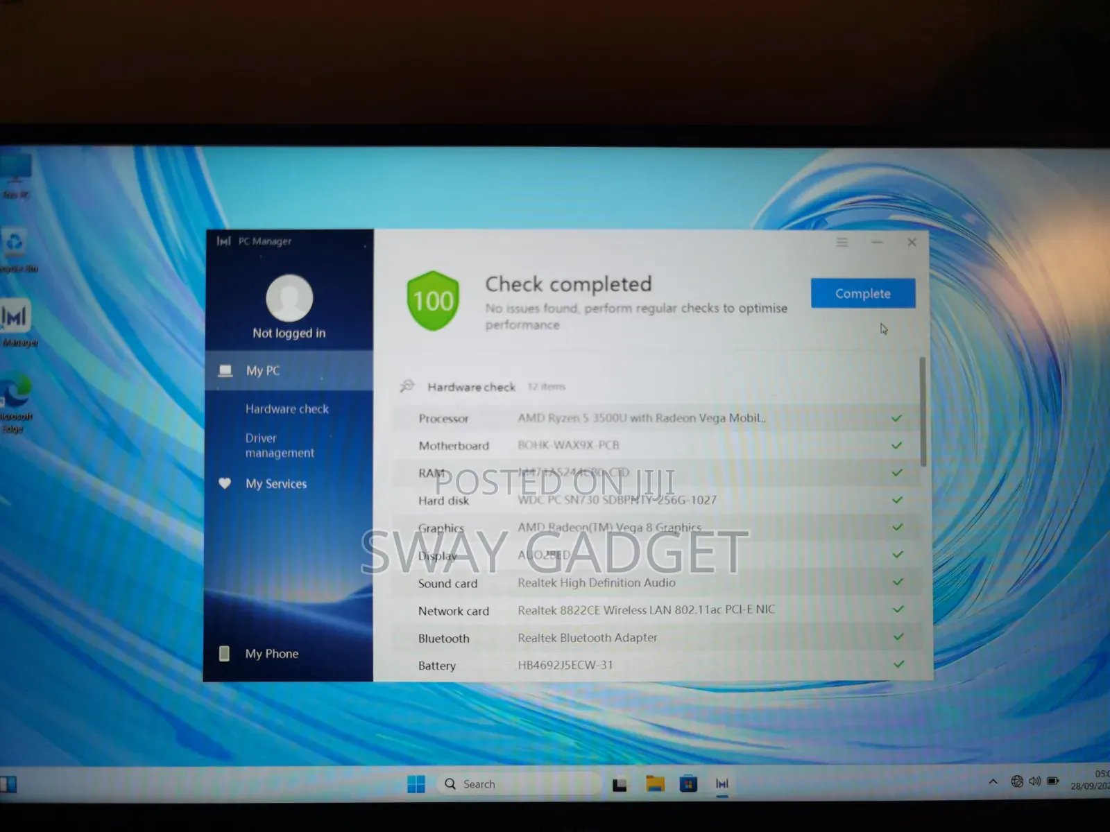 Laptop Huawei Matebook D 15 8GB AMD Ryzen 5 SSD 256GB