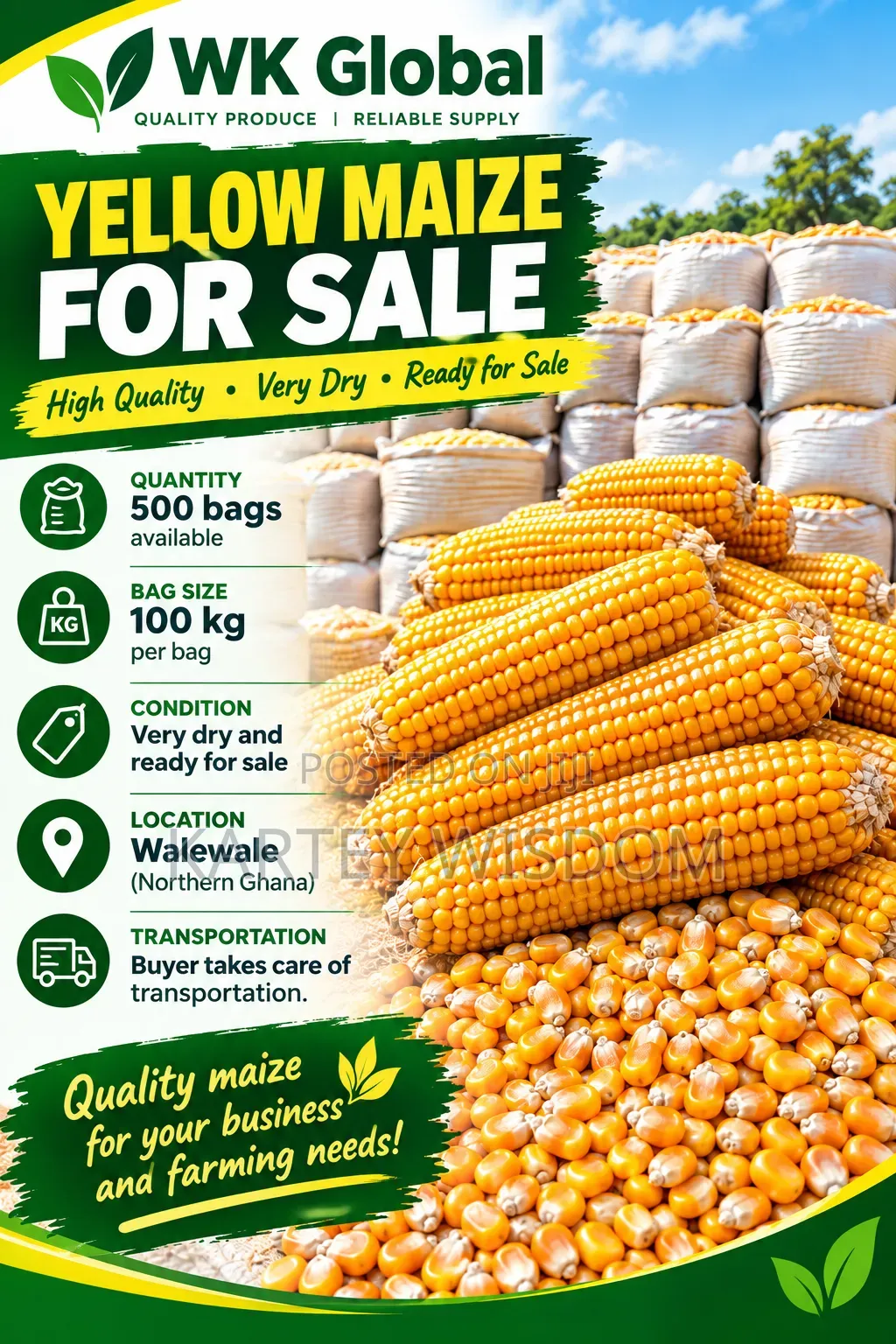 Maize for Sale