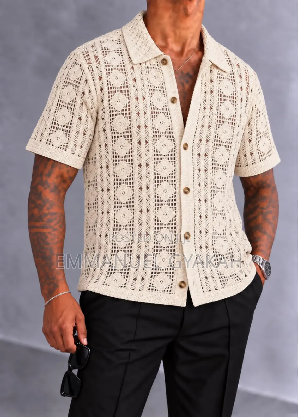 Classic Crochet Shirt