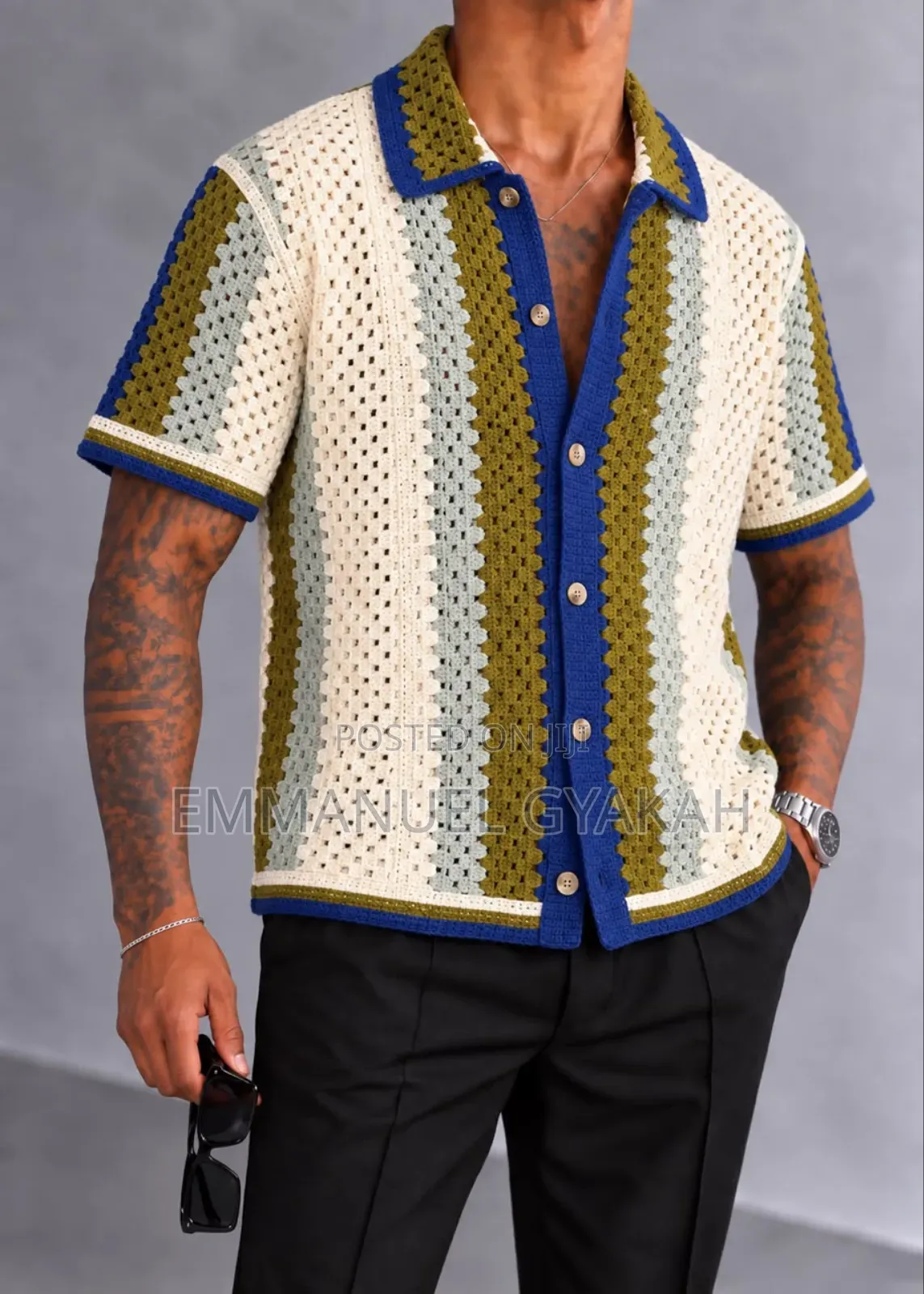 Classic Crochet Shirt