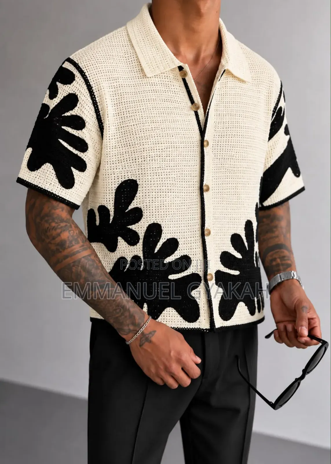 Classic Crochet Shirt
