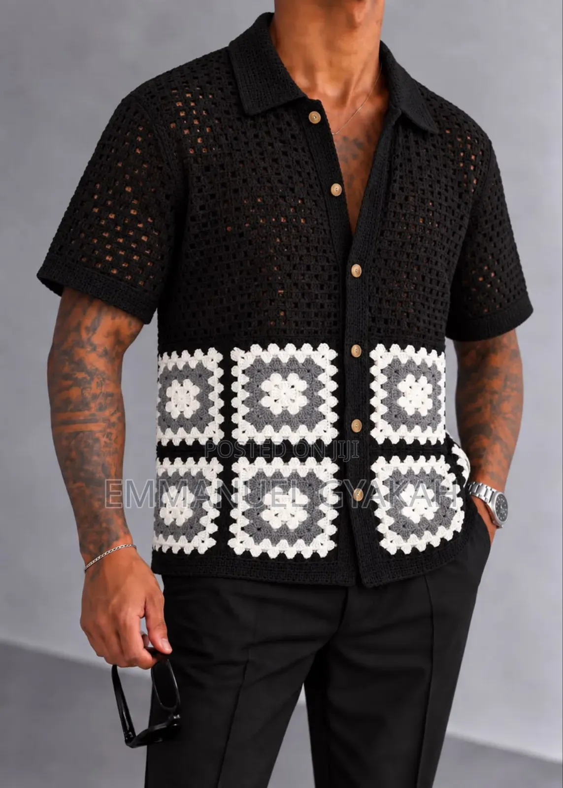 Classic Crochet Shirt