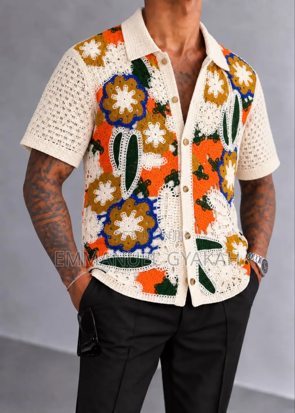 Classic Crochet Shirt