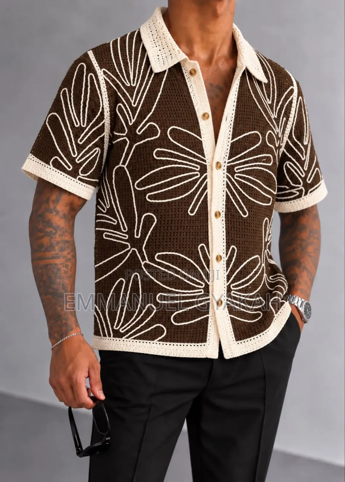 Classic Crochet Shirt