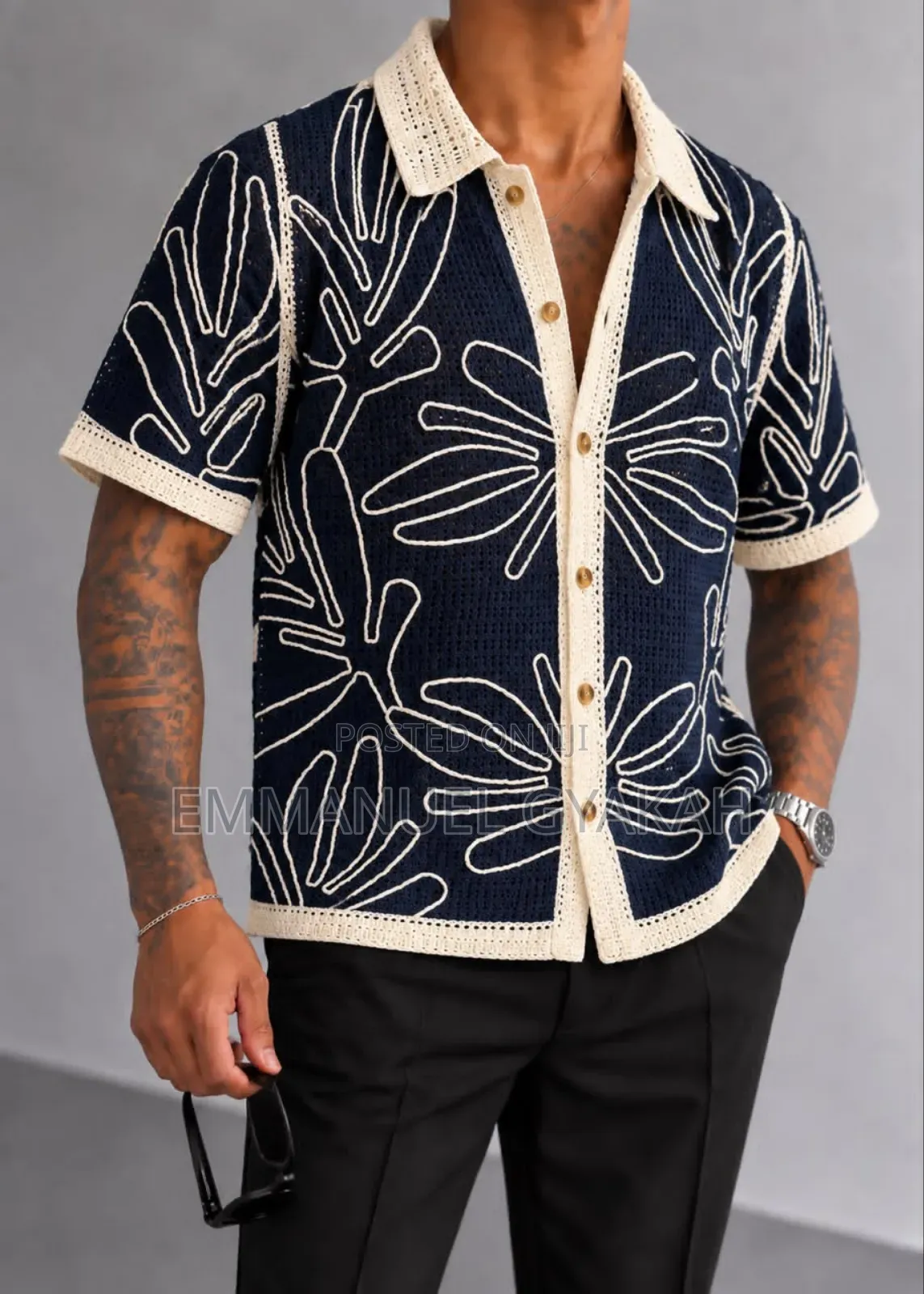 Classic Crochet Shirt