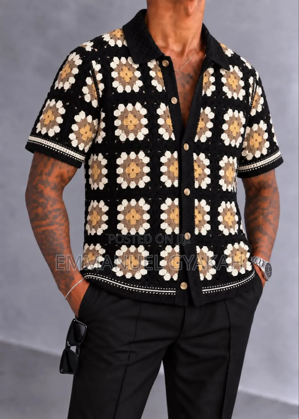 Classic Crochet Shirt