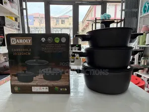 *Baroly 3 in 1 Non-Stick Casserole Cookware Set 20/22/24cm*