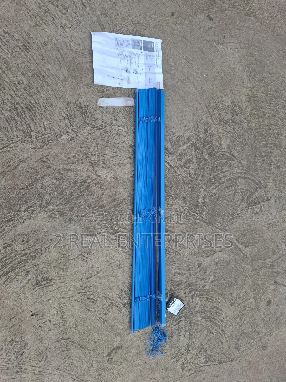 100cm Blue Aluminum Venetian Window Blind With Fittings Manual