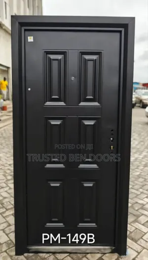 Black Paladin Turkey Single Security Rough Doors With Alarm