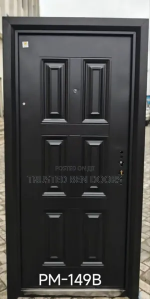 Black Paladin Turkey Single Security Rough Front Door for Apartments