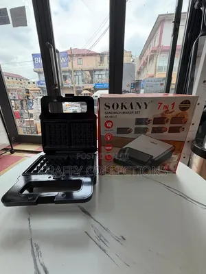 *Sokany 7-in-1 Sandwich Maker Set SK-08137 - 800W*