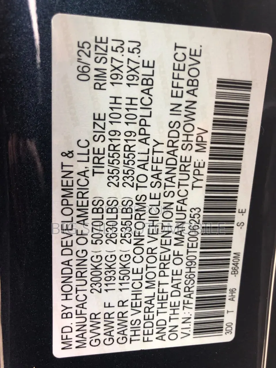 Honda CR-V Sport Touring Hybrid AWD 2026 Matt Black