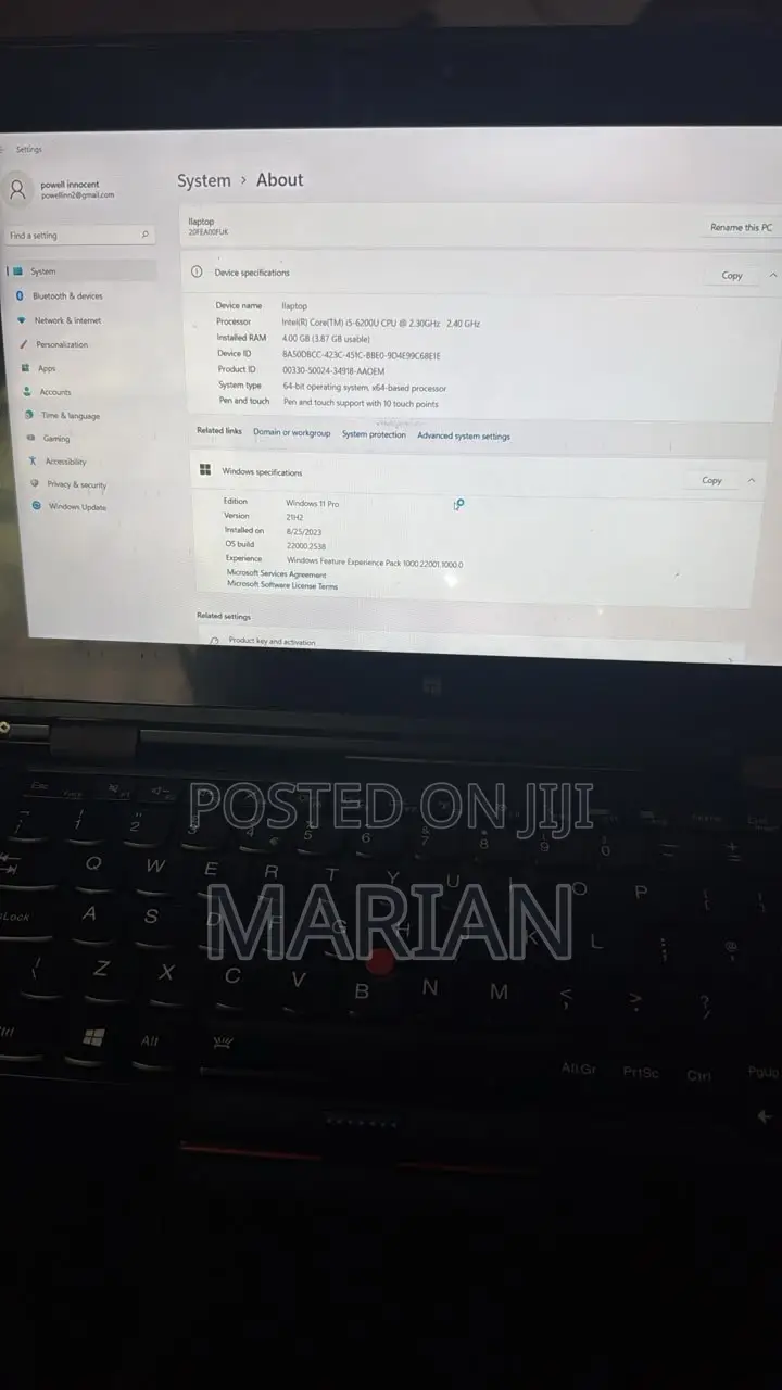 Laptop Lenovo ThinkPad X1 Yoga 4GB Intel Core i5 SSD 256GB