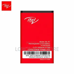 Itel BL-5C Rechargeable Li-Ion Battery - 1020mAh, 3.7V
