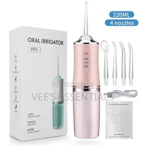 Portable Oral Irrigator / Water Flosser – 4 Nozzles