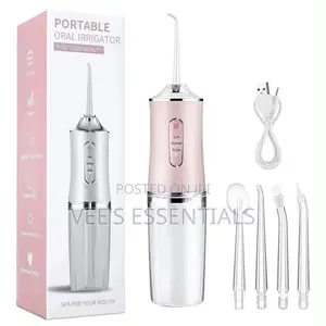 Portable Oral Irrigator / Water Flosser – 4 Nozzles
