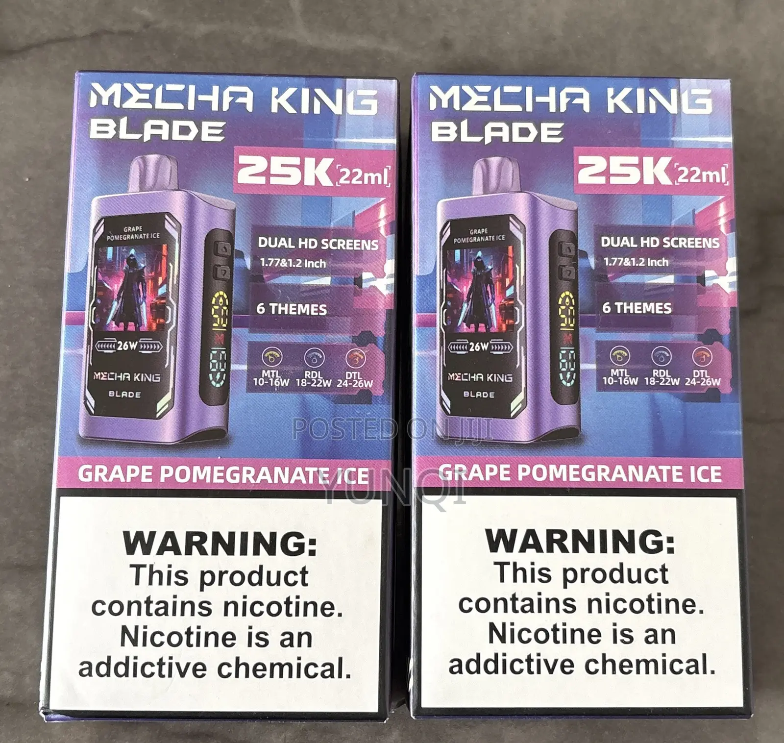 Vape Puffs/Wattage Adjust/Two Screens