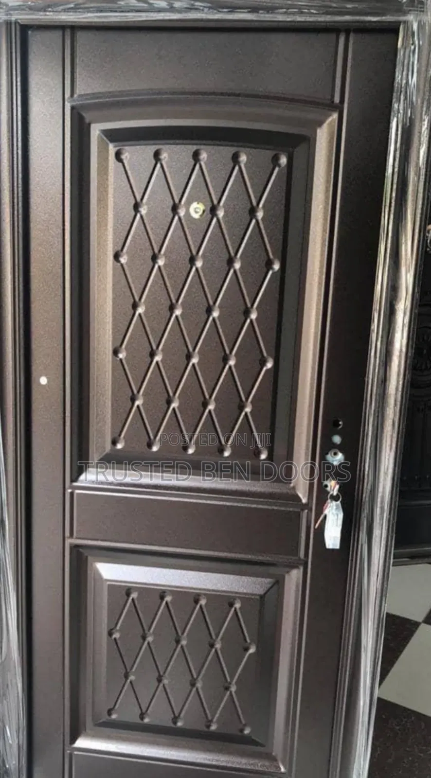 Brown Paladin Turkey Single Security Front Door