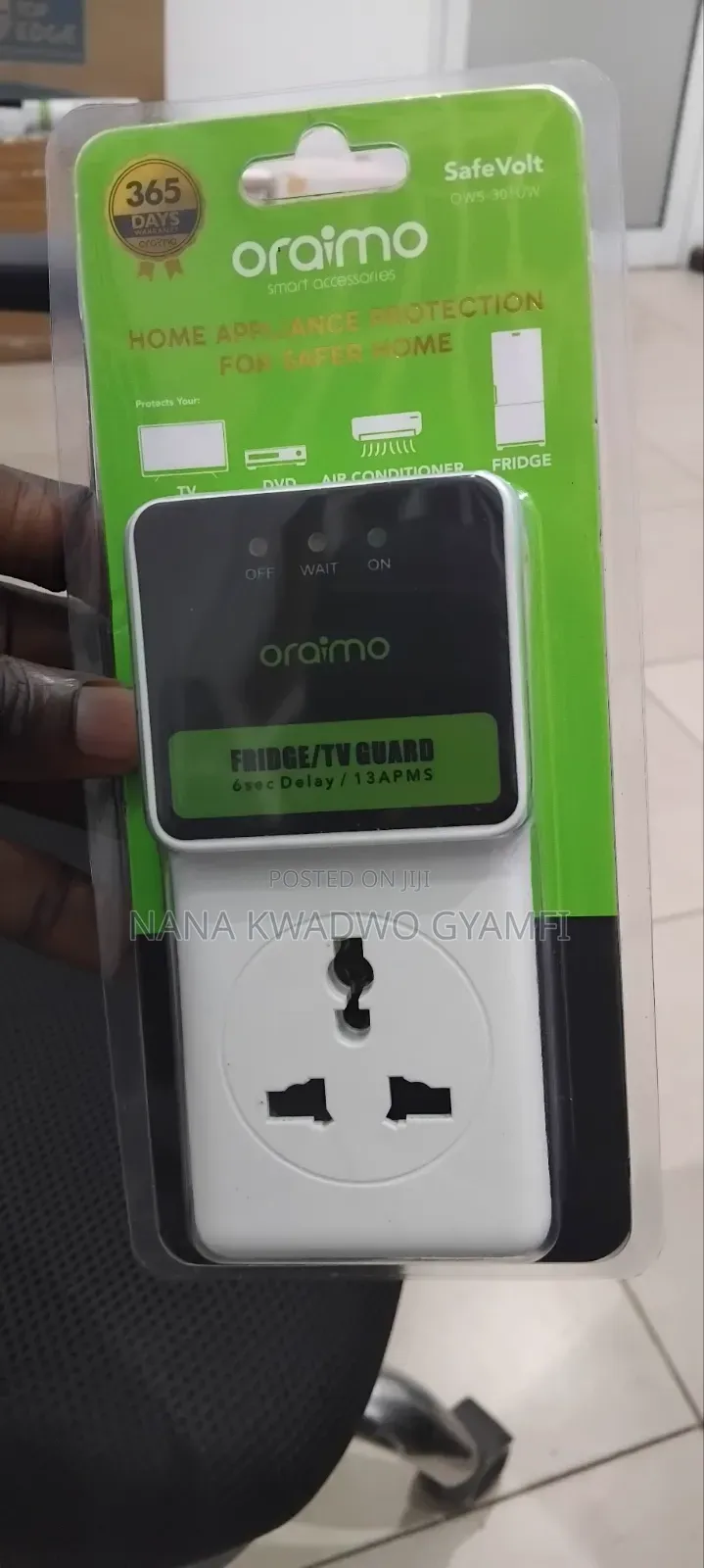 Oraimo SafeVolt OWS-301UW Fridge/TV Guard for Sale.
