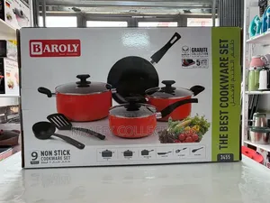 Baroly 9-Piece Non-Stick Cookware Set 3455*