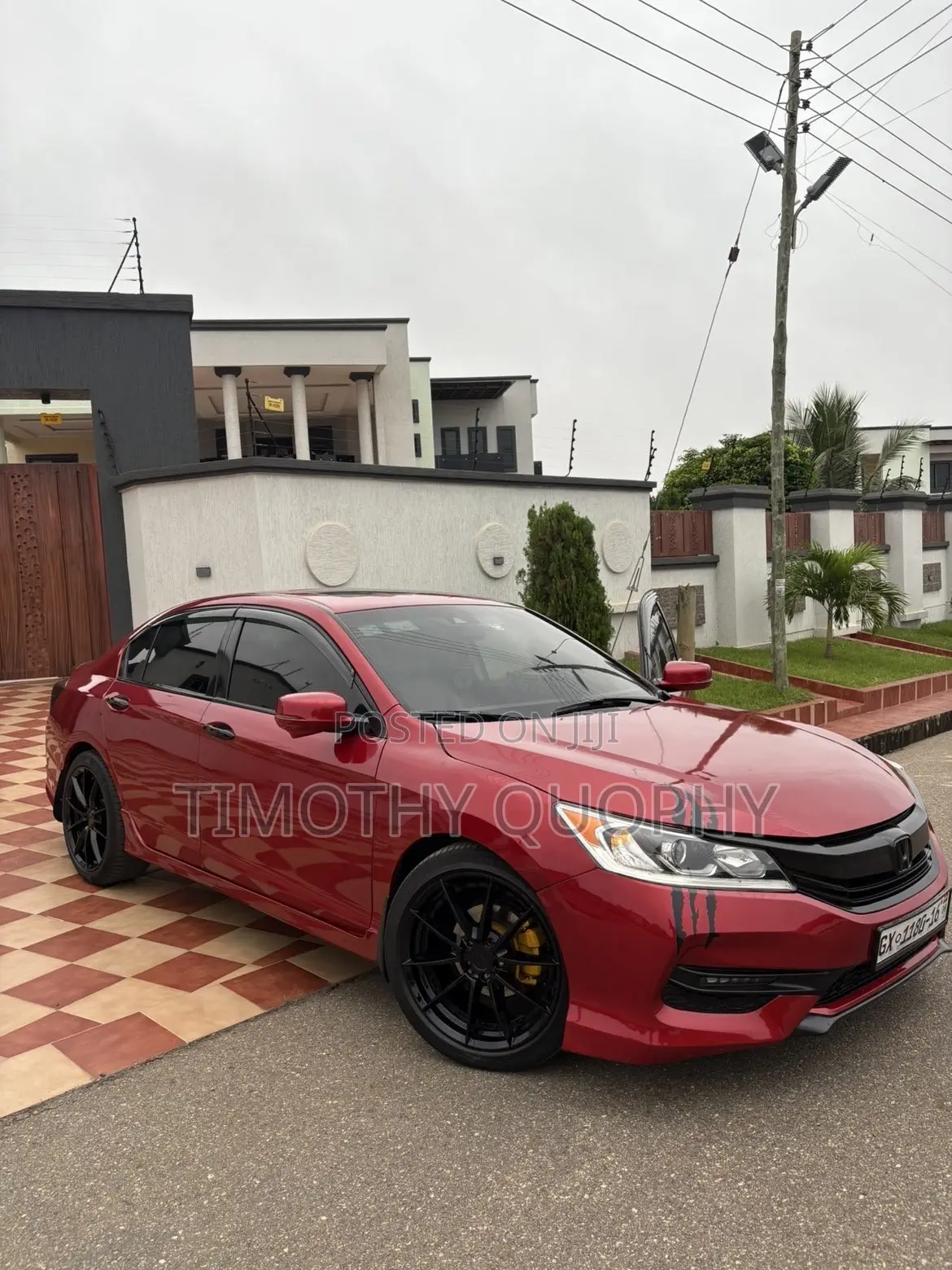 Honda Accord EX-L V-6 2dr Coupe FWD (3.5L 6cyl 6A) 2013 Red