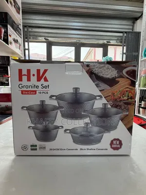 H.K 10-Piece Die-Cast Granite Cookware Set*