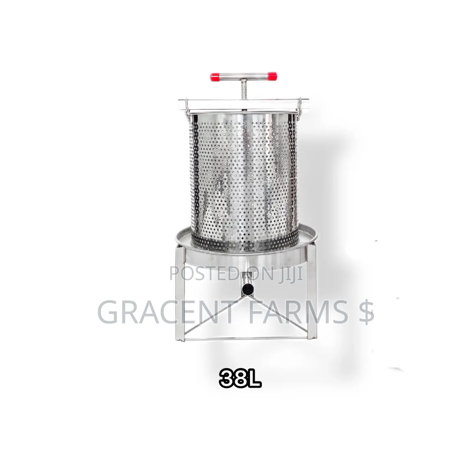 Classic 38L Stainless Steel Honey Wax Press
