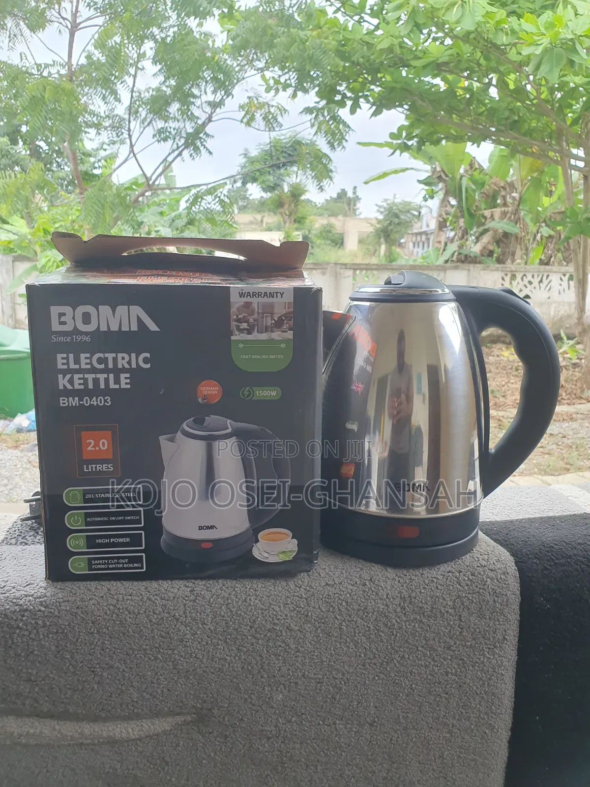 BOMA 2.0L Stainless Steel Electric Kettle (1500W) - Fast Boiling