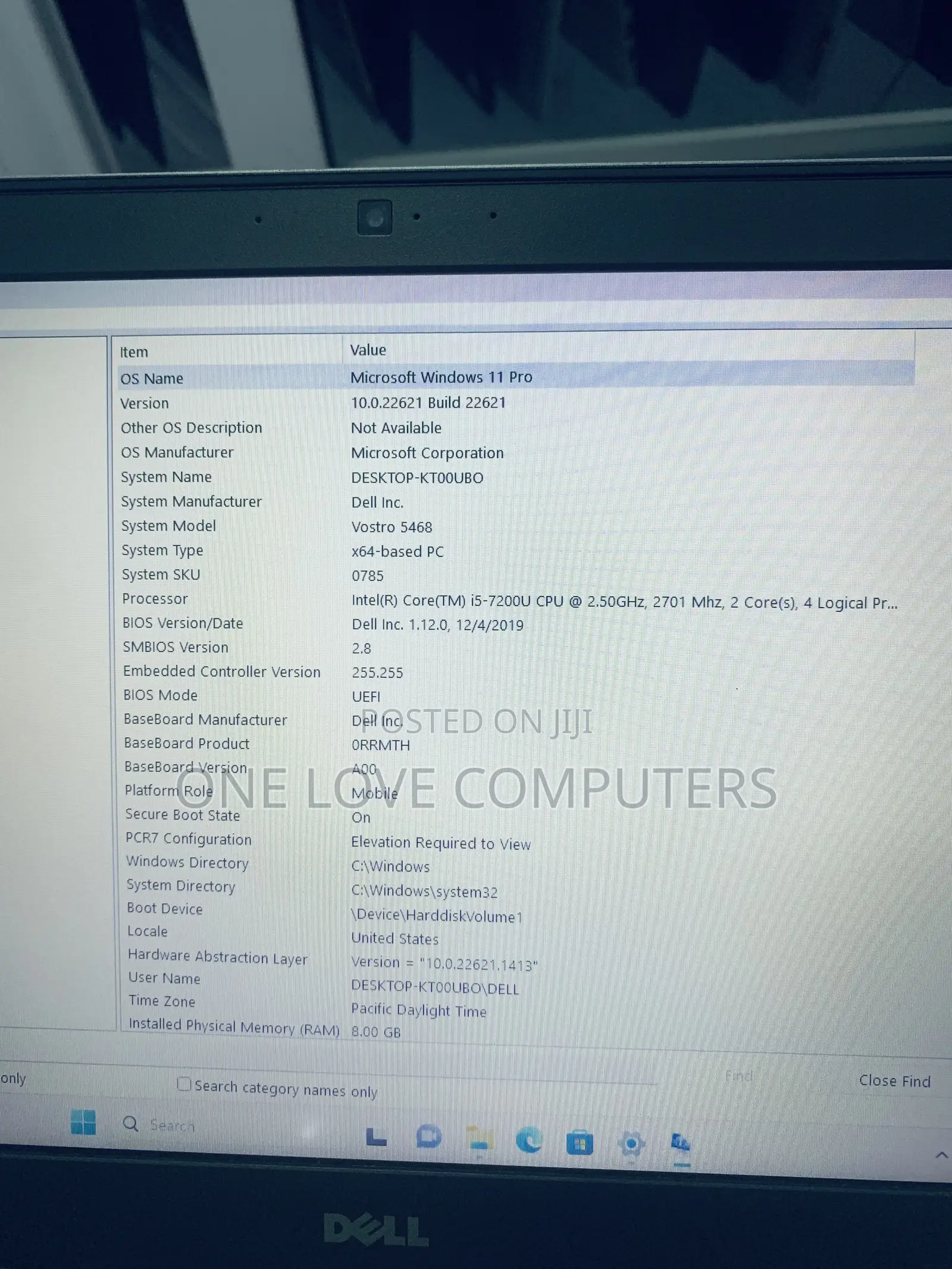Laptop Dell Vostro 5468 8GB Intel Core i5 SSD 256GB