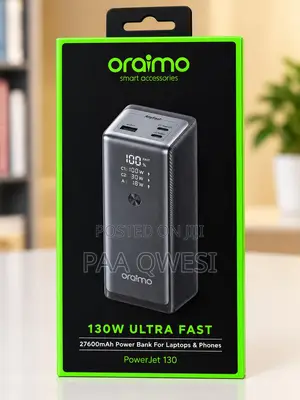 Oraimo PowerJet 130 High Capacity Laptop Power Bank