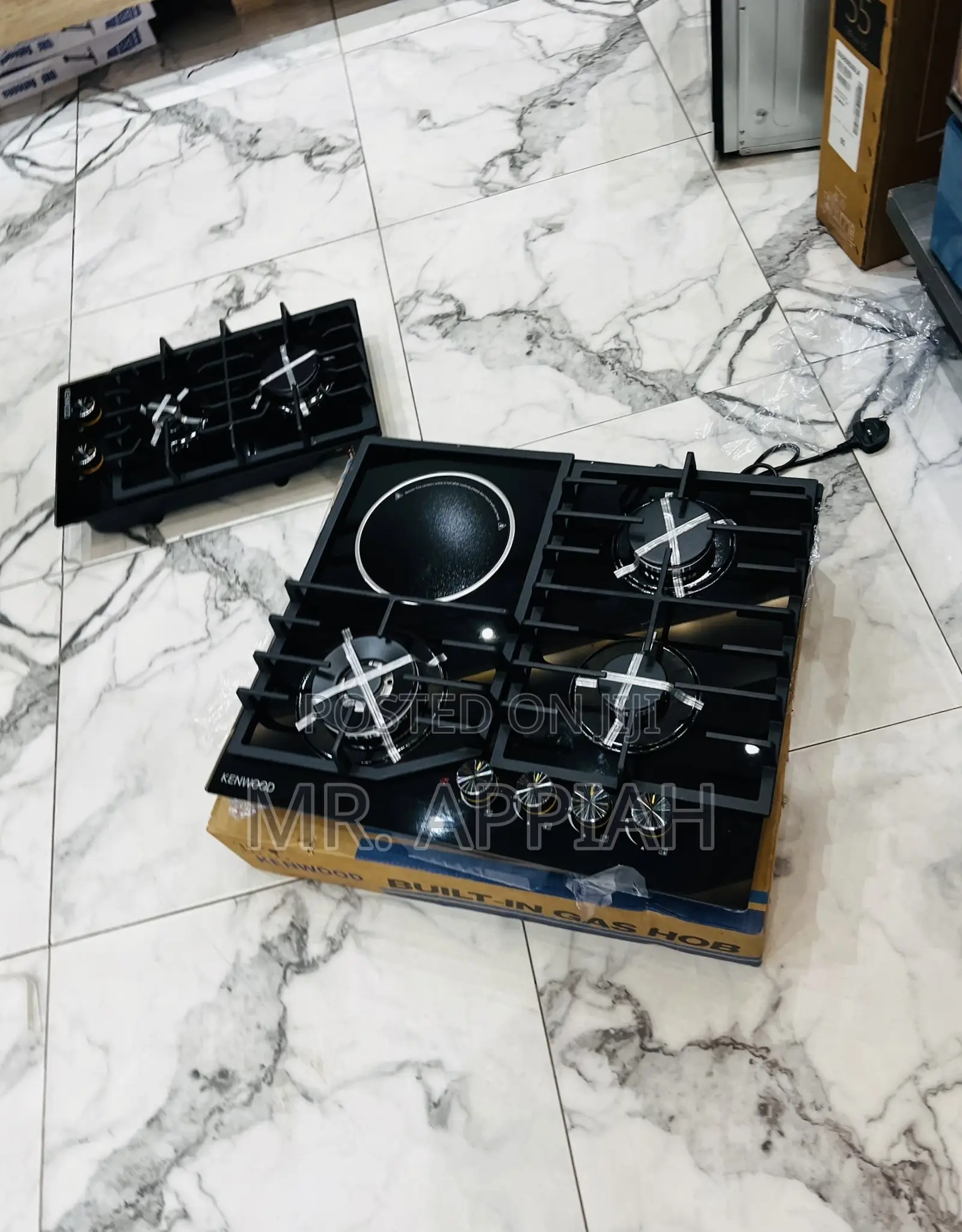Super Affordable Kenwood 60cm 3 Gas + 1 Electric Hob (Black)Glass