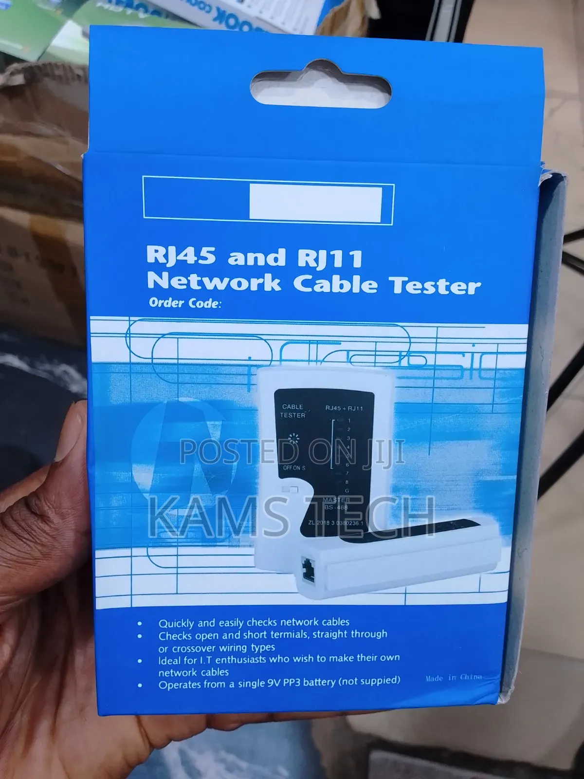 RJ45 and RJ11 Network Cable Tester