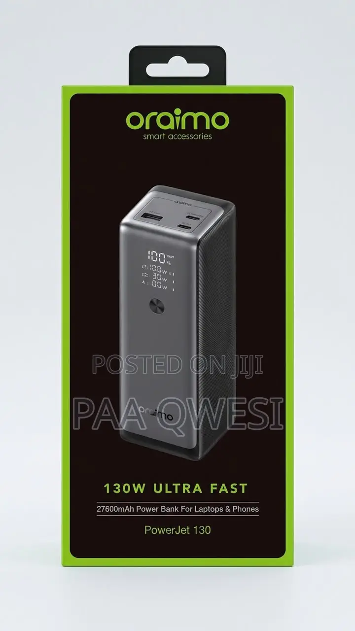 Oraimo PowerJet 130 130W Laptop and Phone Charger