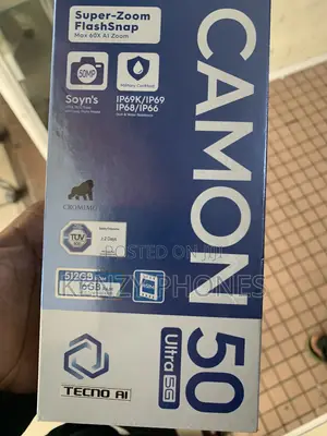 New Tecno Camon 50 Ultra 512 GB Black