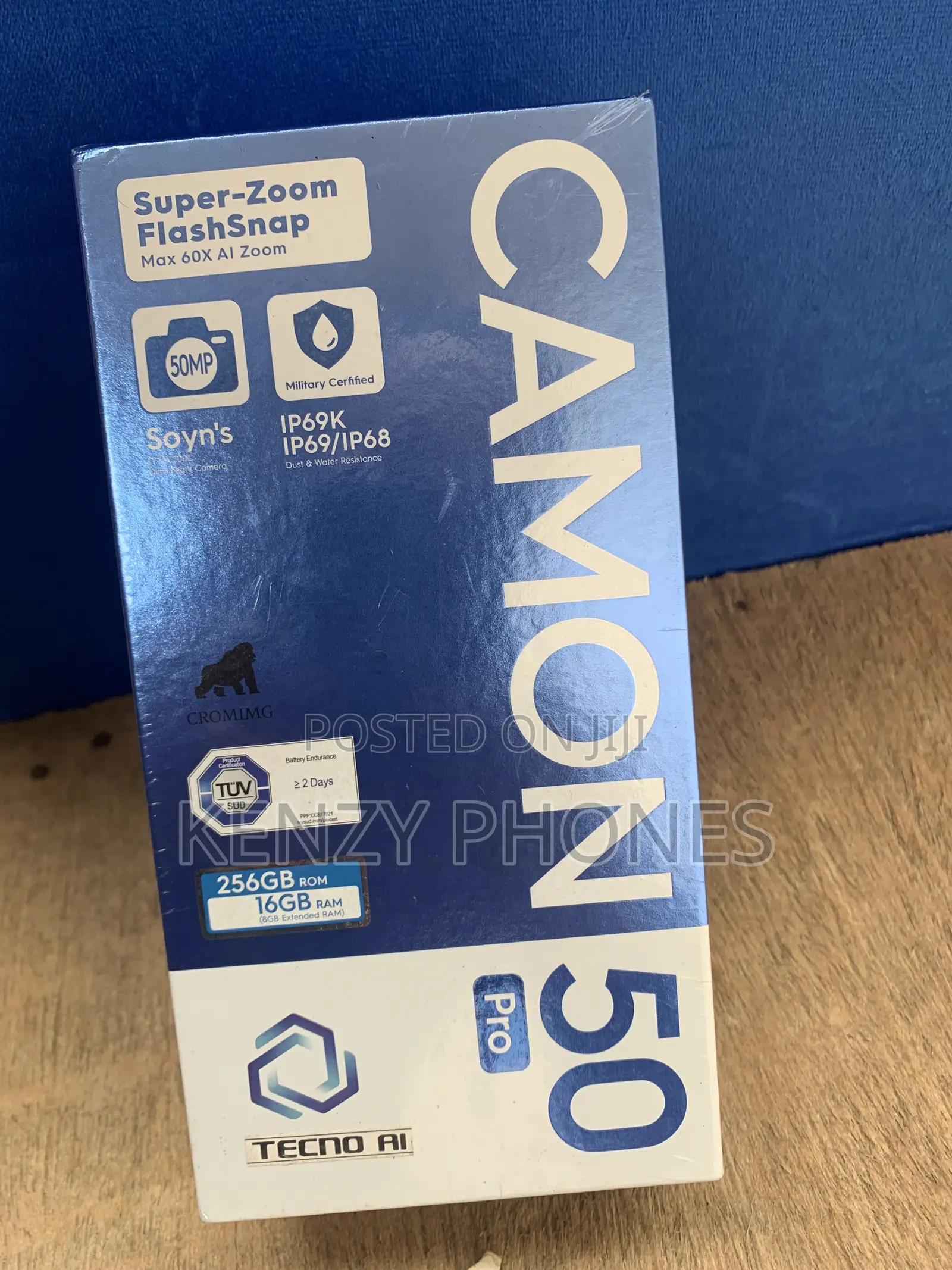 New Tecno Camon 50 Pro 256 GB Gray
