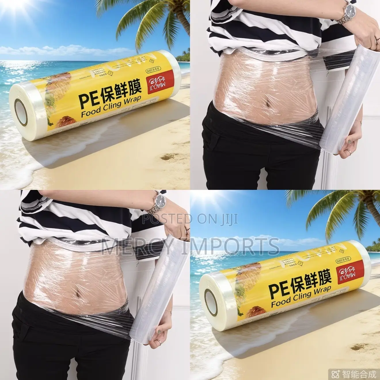 Large Roll of PE Body Wrap Film for Sliming Body