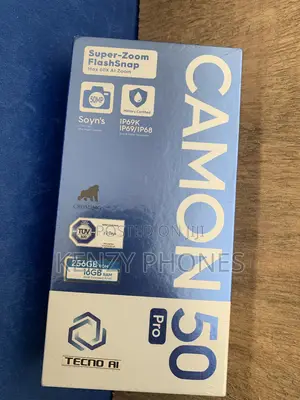 New Tecno Camon 50 Pro 256 GB Gray
