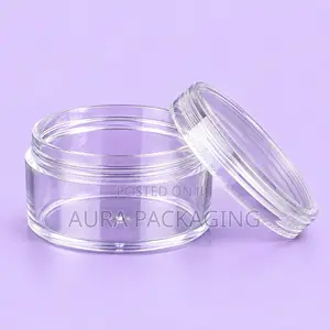 Lip Balm Jar 10ml Clear or With White or Black Cover