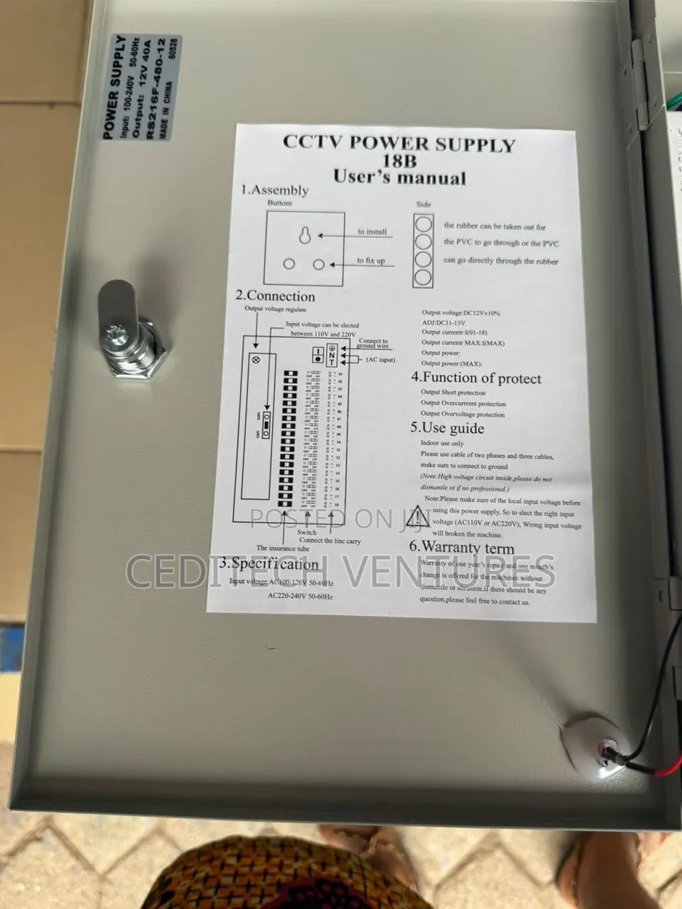 12v 40A Power Supply (18 CH)